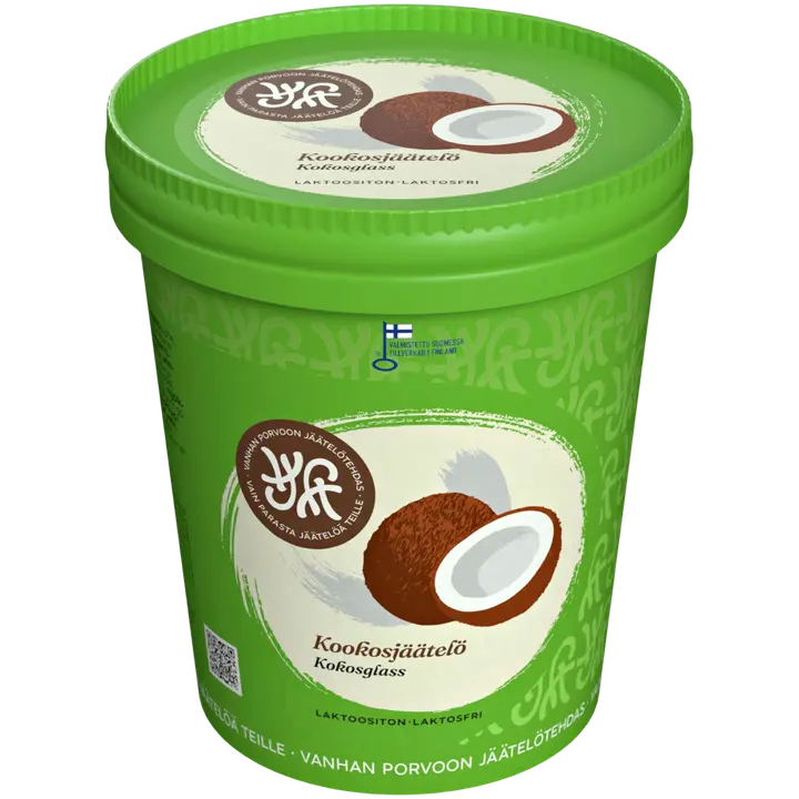 Vanhan Porvoon Jäätelötehdas Kookosjäätelö 500 ml