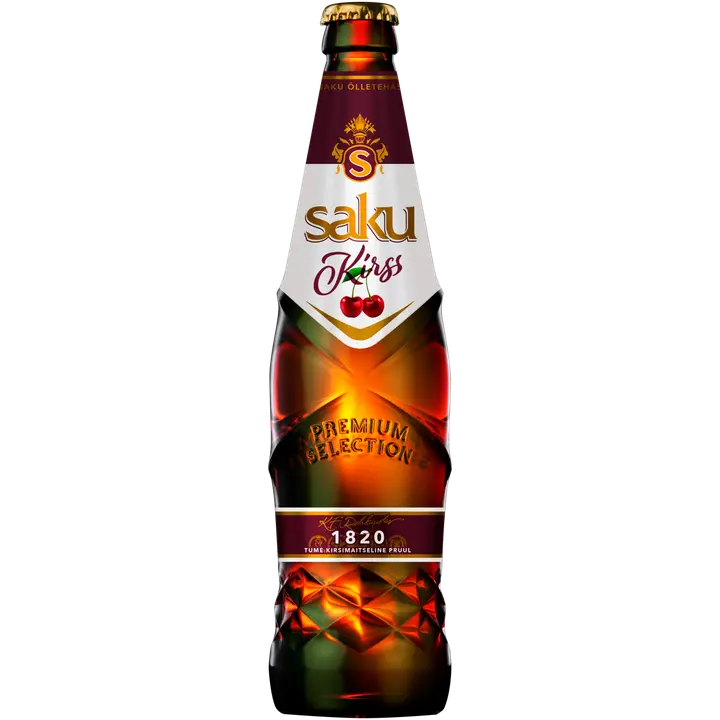 Saku Kirss tume kirsimaitseline õllejook 4,5%vol 500ml