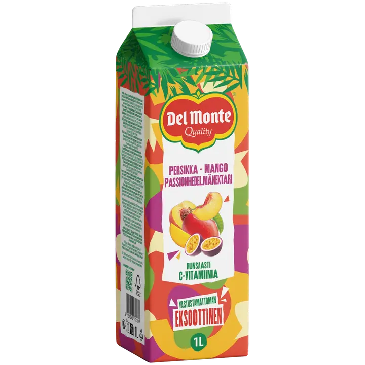 Del Monte persikka-mango-passionhedelmänektari 1l