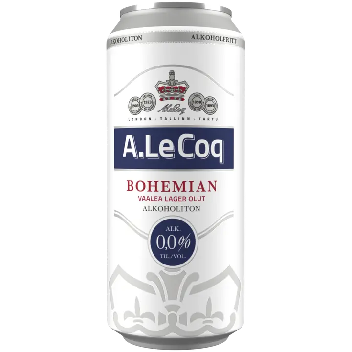 A. Le Coq Bohemian lager 0,0 % 0,5 l tlk