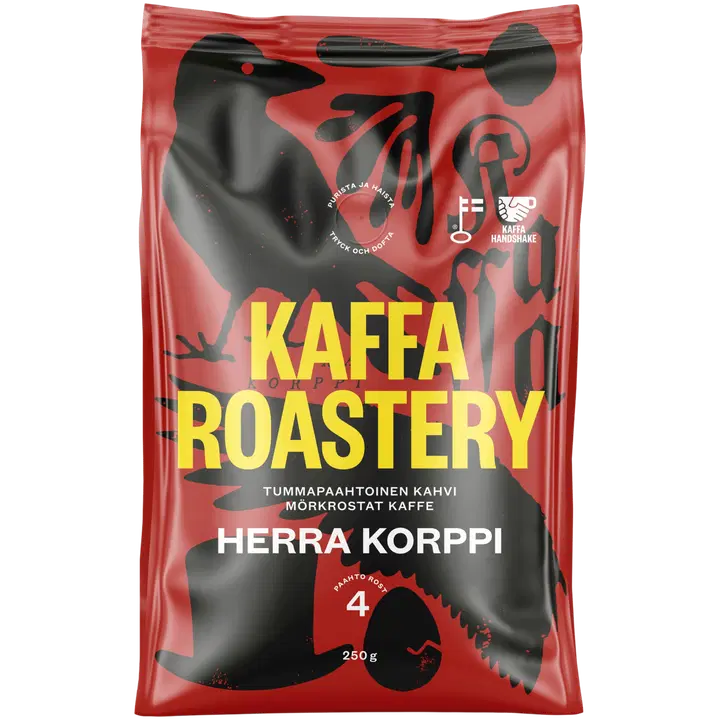 Kaffa Roastery Herra Korppi suodatinjauhettu kahvi 250g