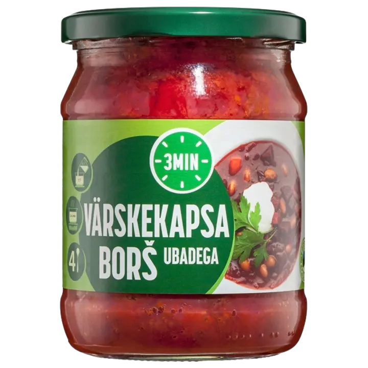 Värskekapsaborš ubadega 3Min 480 g