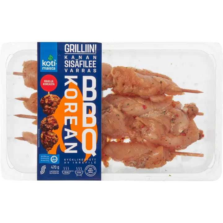 Kotimaista Kanan sisäfileevarras, Korean bbq 470 g