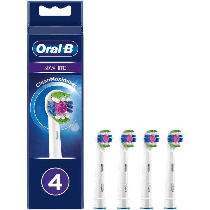 Oral-B Vaihtoharja 3D White CleanMaximiser -tekniikalla 4kpl