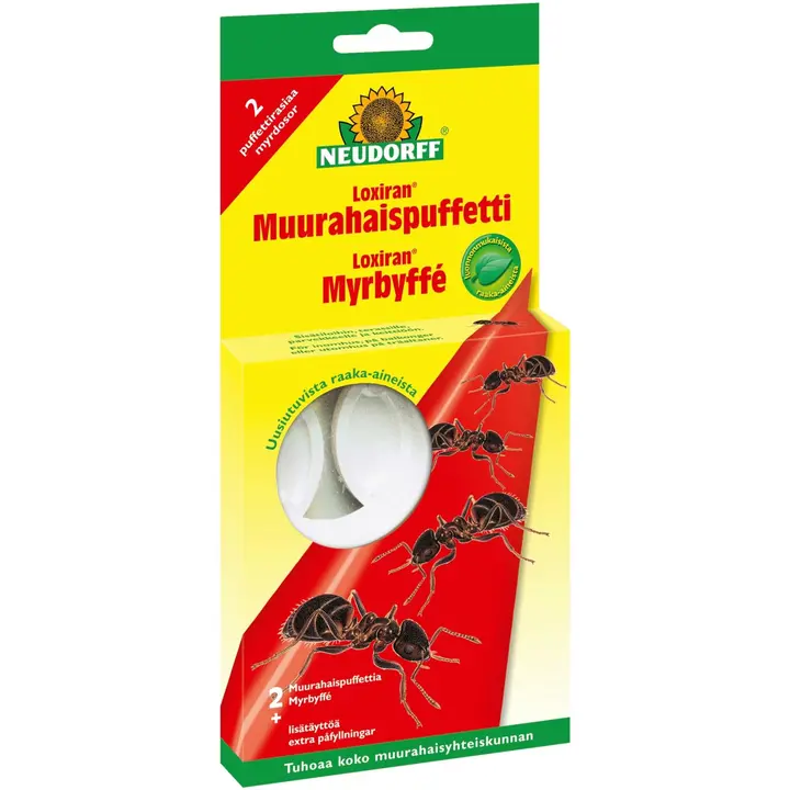 Neudorff 20ml muurahaispuffetti Loxiran muurahaisten torjuntaan
