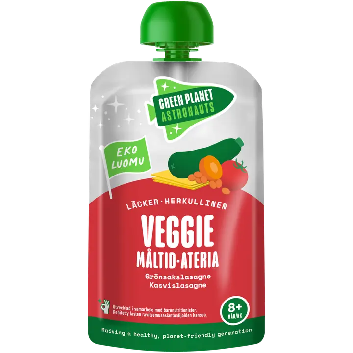 Green Planet Astronauts Luomu Veggie-ateria Kasvislasagne 120g 8kk+