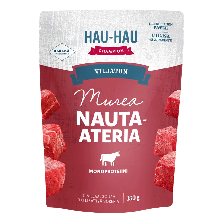 Hau-Hau Champion Viljaton Murea Nauta-ateria 150 g