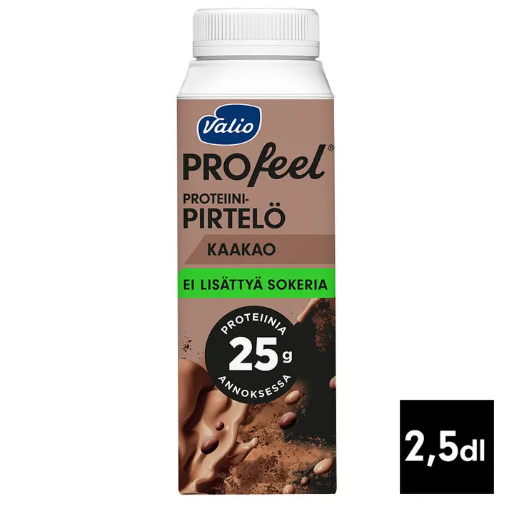 Valio PROfeel® proteiinipirtelö 2,5 dl kaakao laktoositon