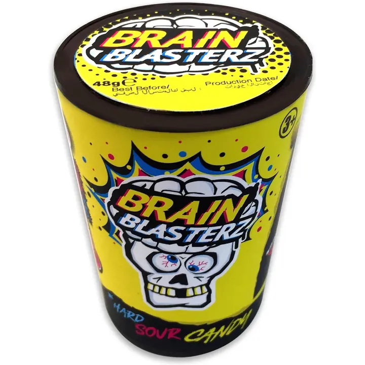 Prescott Brain Blasterz mega sour candy, vesimeloni, sitruuna, omena ja mustikka 48g