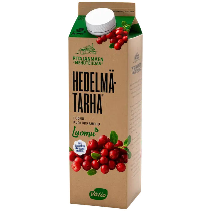 Valio Hedelmätarha® luomupuolukkamehu 1 l