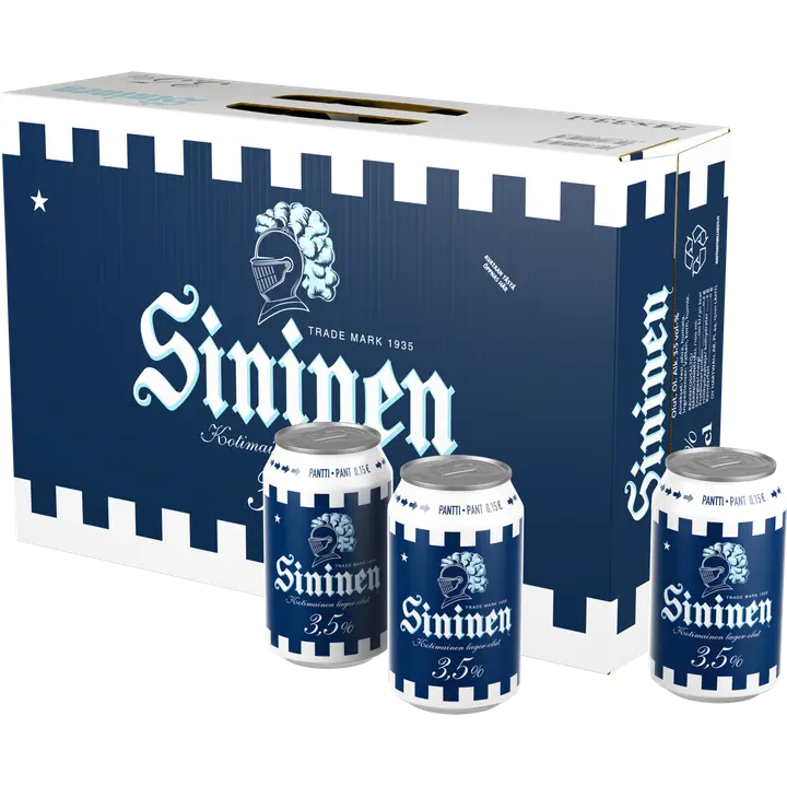 24 x Sininen olut 3,5% 0,33 l