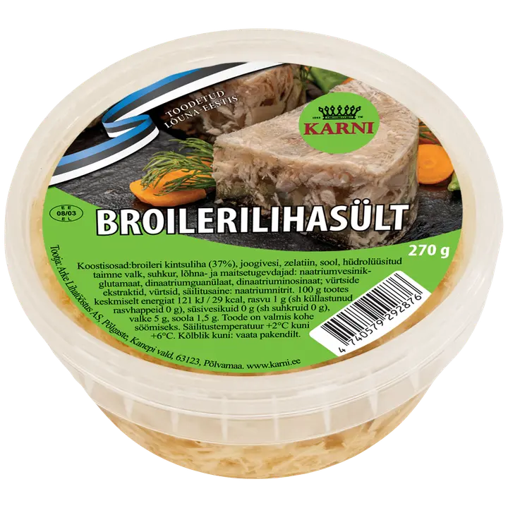 Karni Broilerilihasült,  270 G