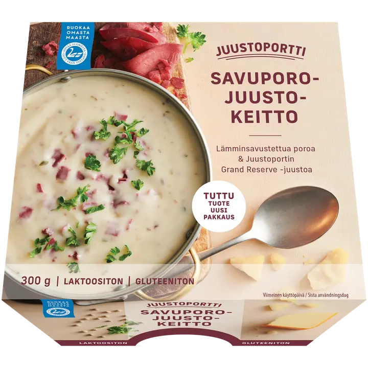 Juustoportti Savuporo-juustokeitto 300 g laktoositon, gluteeniton