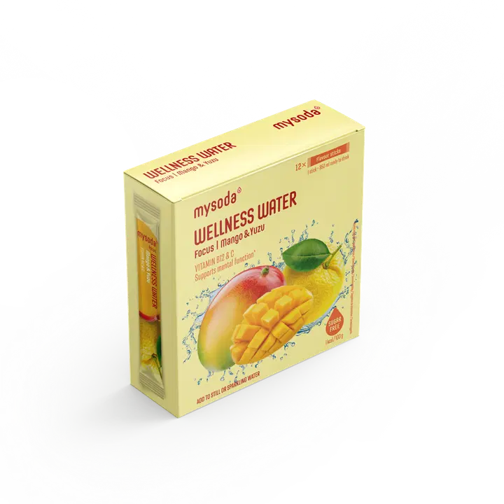 Mysoda Wellness Water mango-yuzu juomajauhe 12x4g