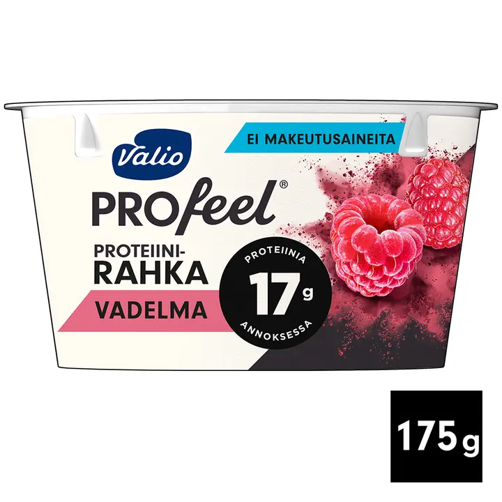Valio PROfeel® proteiinirahka 175 g vadelma laktoositon