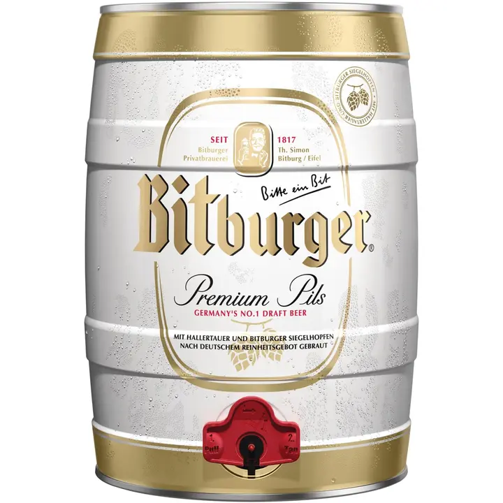 Bitburger Premium Pils õlu 4,8%vol 5 l