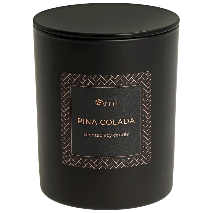 Amii lõhnaküünal must Pina Colada 145g