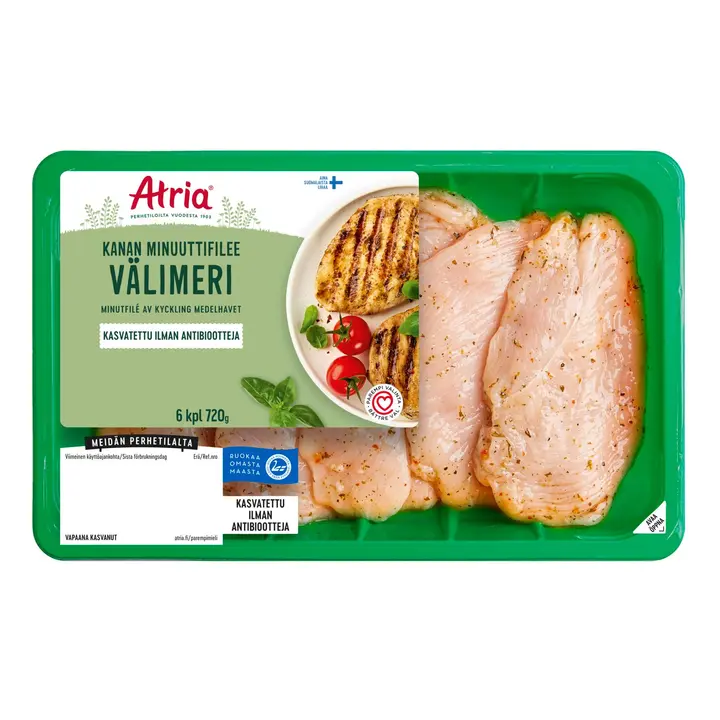 Atria Kanan Minuuttifilee Välimeri 720g