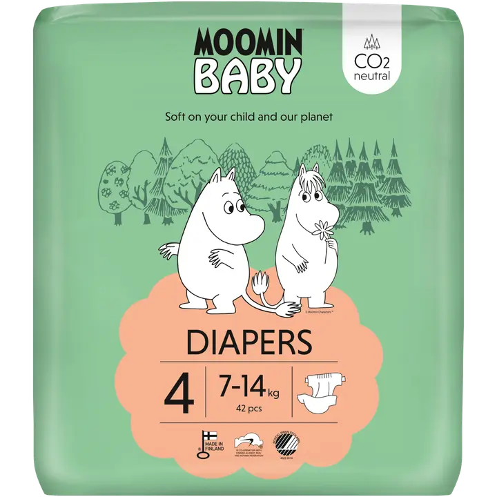 Moomin baby teipmähkmed 4 42tk 7-14kg