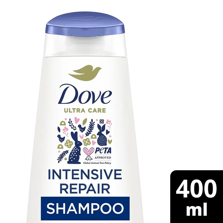 Dove Intensive Repair Shampoo Korjaa ja rakentaa hiukset uudelleen sisältäpäin 400 ml