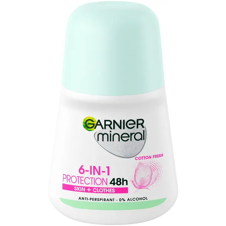 Garnier Mineral Deodorant Woman Invisible Black, White & Colors Roll-on 50ml