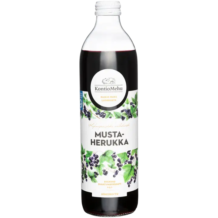 KontioMehu Mustaherukkamehutiiviste sokeroitu 0,5 l