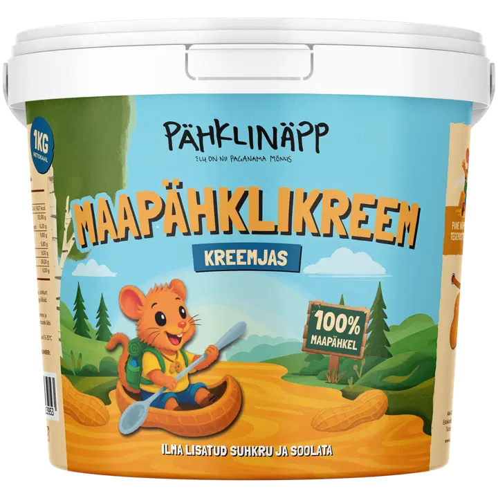Pähklinäpp maapähklikreem kreemjas 1kg
