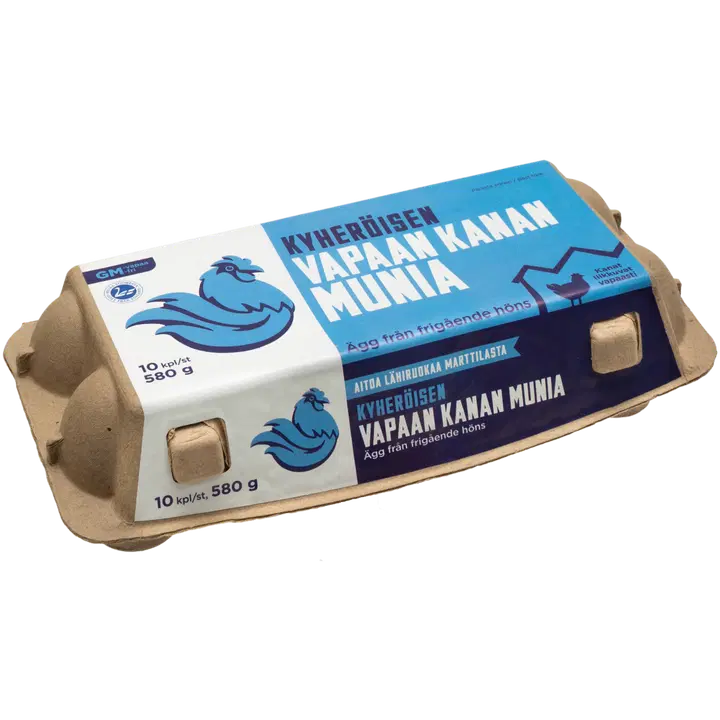 Kyheröisen Kanala GM vapaa lattiakananmuna 580 g