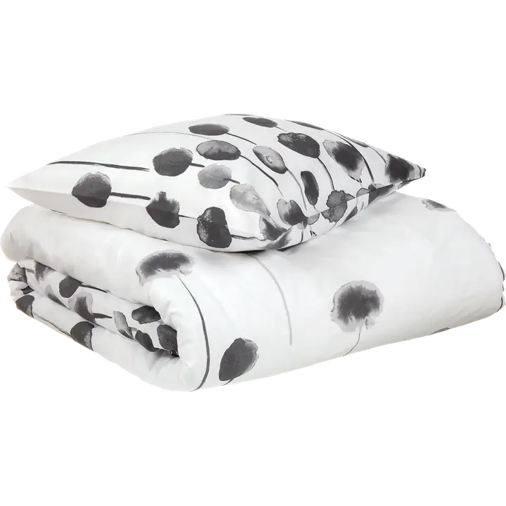 VOODIPESUKOMPLEKT 150X210 MUST/VALGE