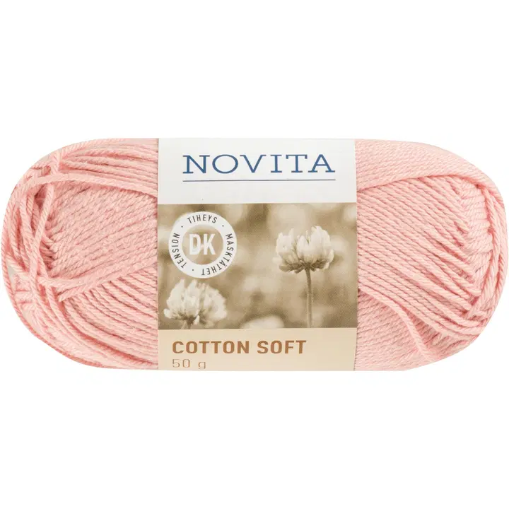 Novita Cotton Soft 50g ruusuvesi 504