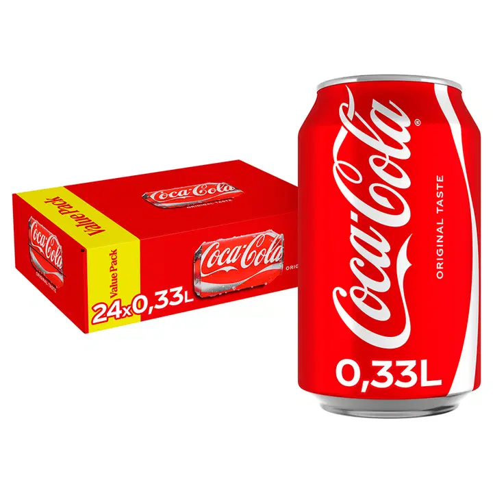 24-pack Coca-Cola Original Taste virvoitusjuoma tölkki 0,33 L