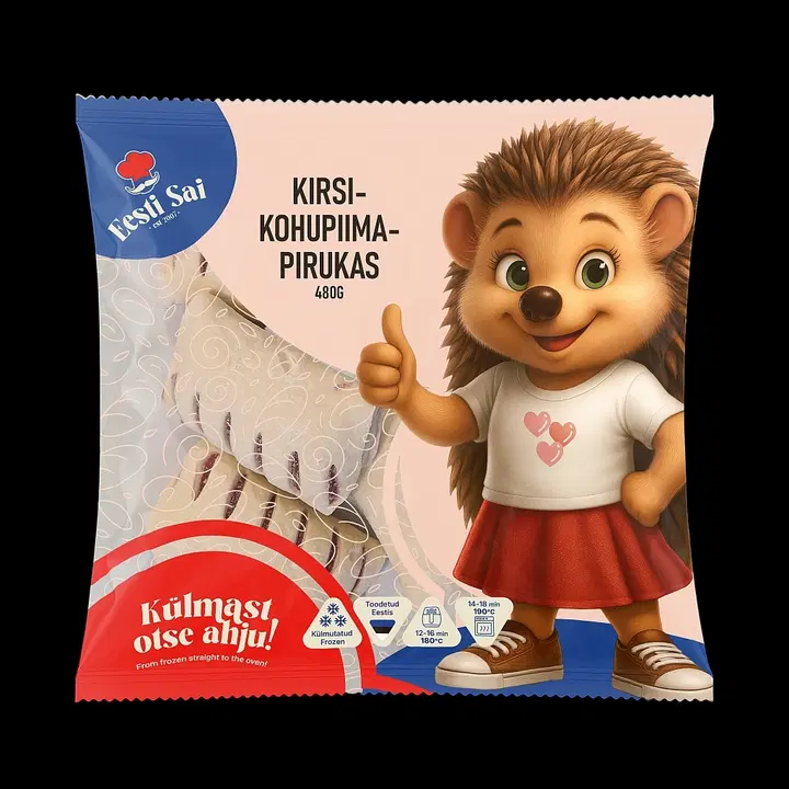 Eesti Sai Kirsi-Kohupiimapirukas 480 g