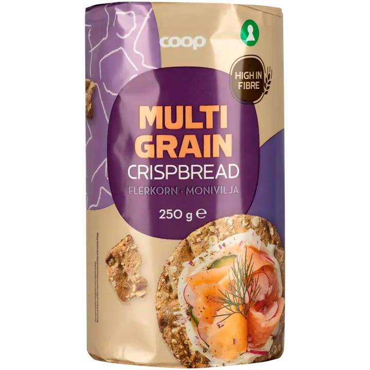 Coop täysjyväinen moniviljanäkkileipä 250 g