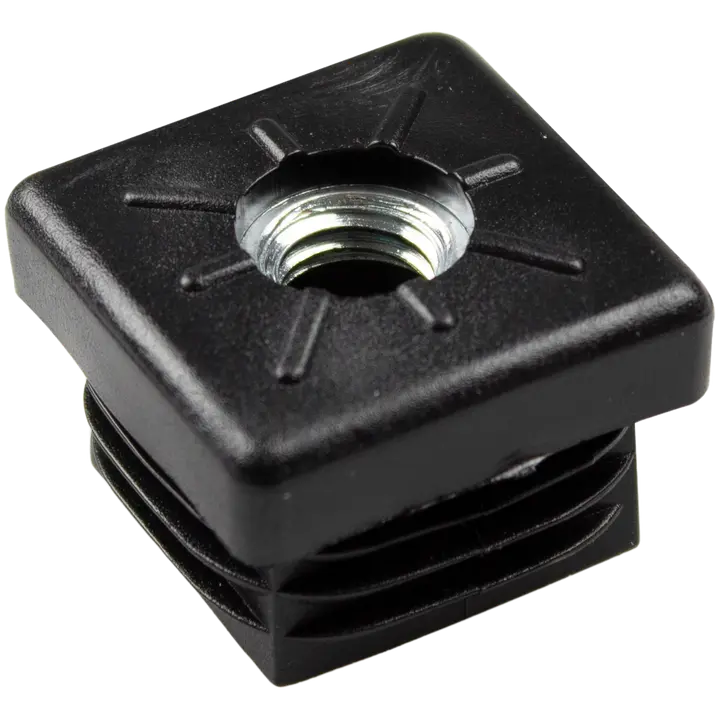 Habo sisätulppa 30 x 30 mm M10 musta