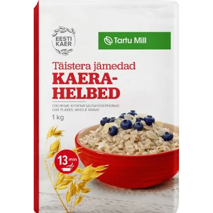 Tartu Mill täistera jämedad kaerahelbed 1 kg