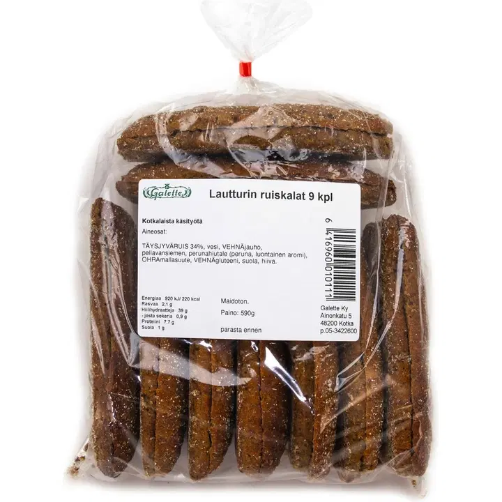 Galette 590g Ruiskala 9 Kpl ruispalaleipä