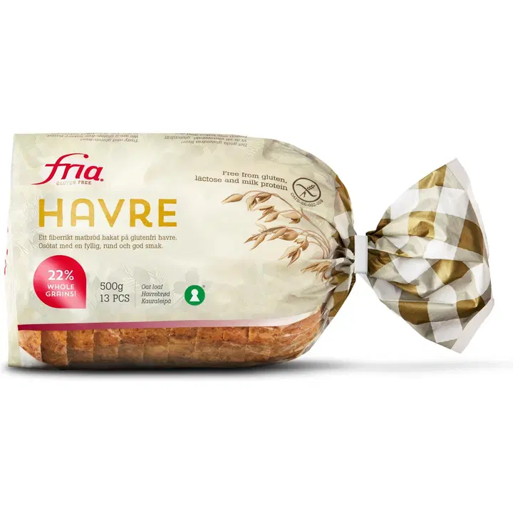 Fria Kauraleipä 500g gluteeniton pakaste viipale