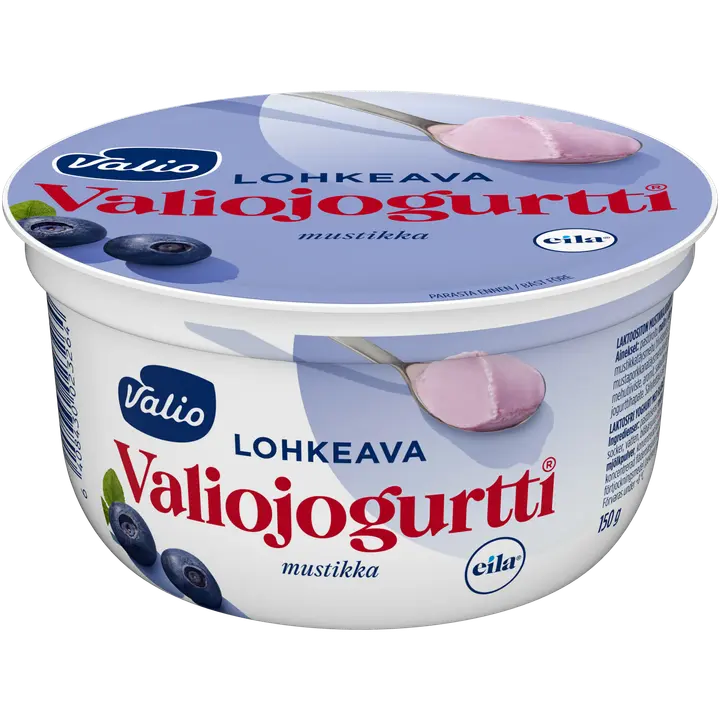 Valiojogurtti® lohkeava jogurtti 150 g mustikka laktoositon