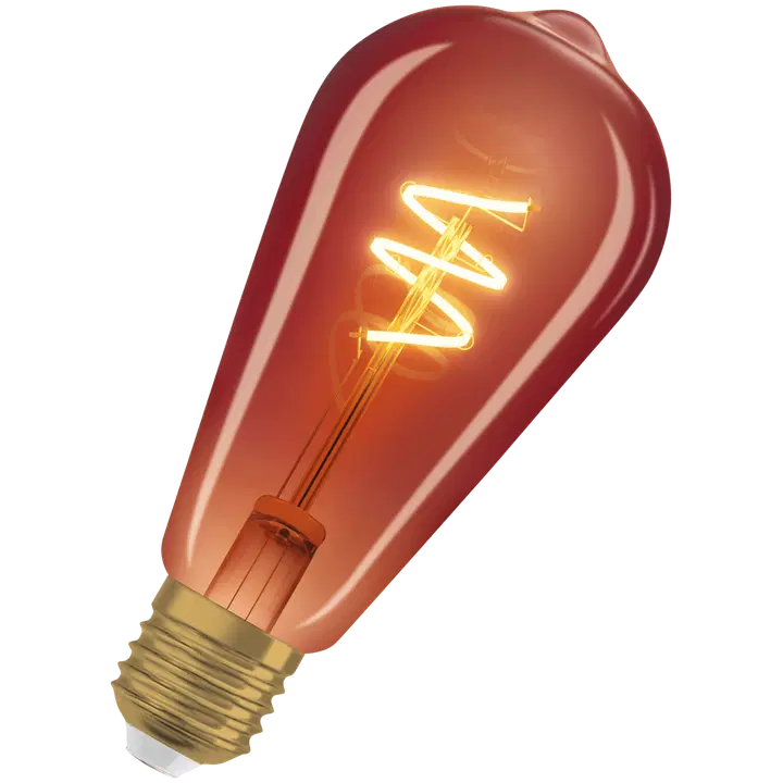 Osram LED-sisustuslamppu Edison 3W E27 kupari spiral-filamentti Dim