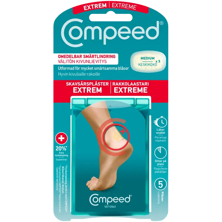Compeed Extreme rakkolaastari medium 5kpl