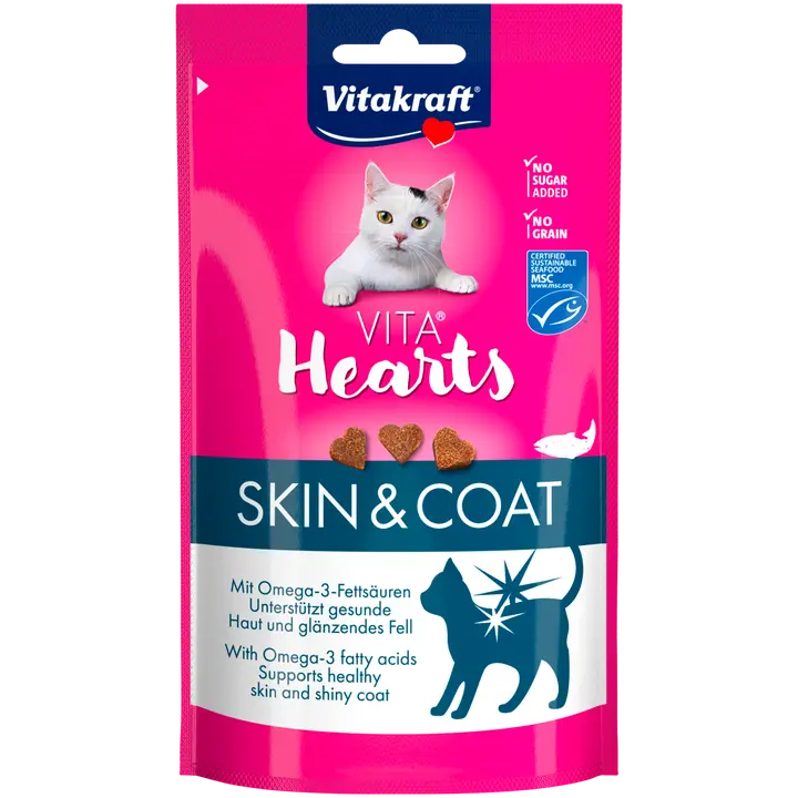 Vitakraft Hearts SkinCoat Lohi 40g