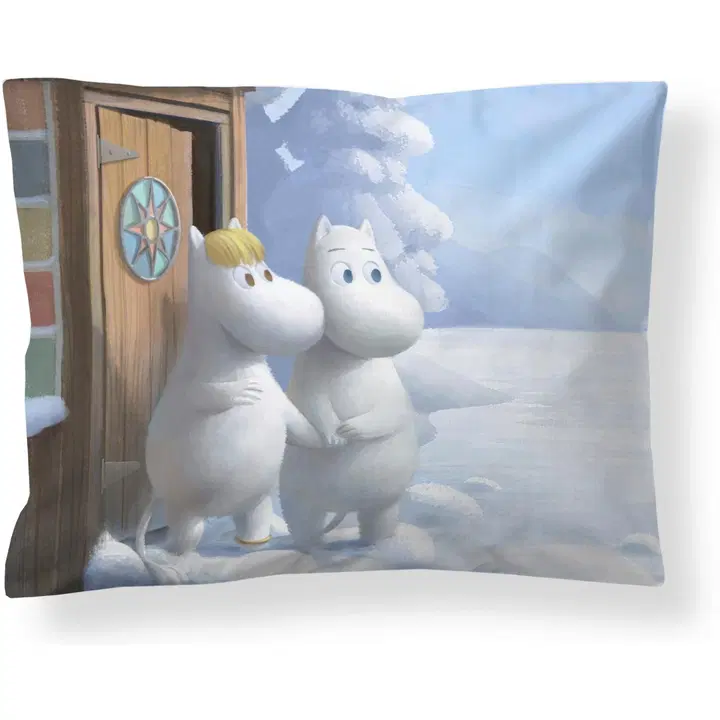 Finlayson Muumipeikko ja Niiskuneiti satiinityynyliina multi 50x60cm