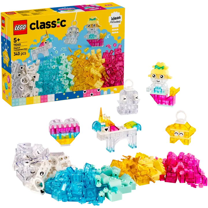 LEGO® Classic 11040 Läpinäkyvien palikoiden taikalaatikko