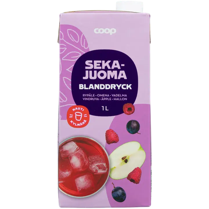 Coop segujook viinamari-vaarikas-õun 1L