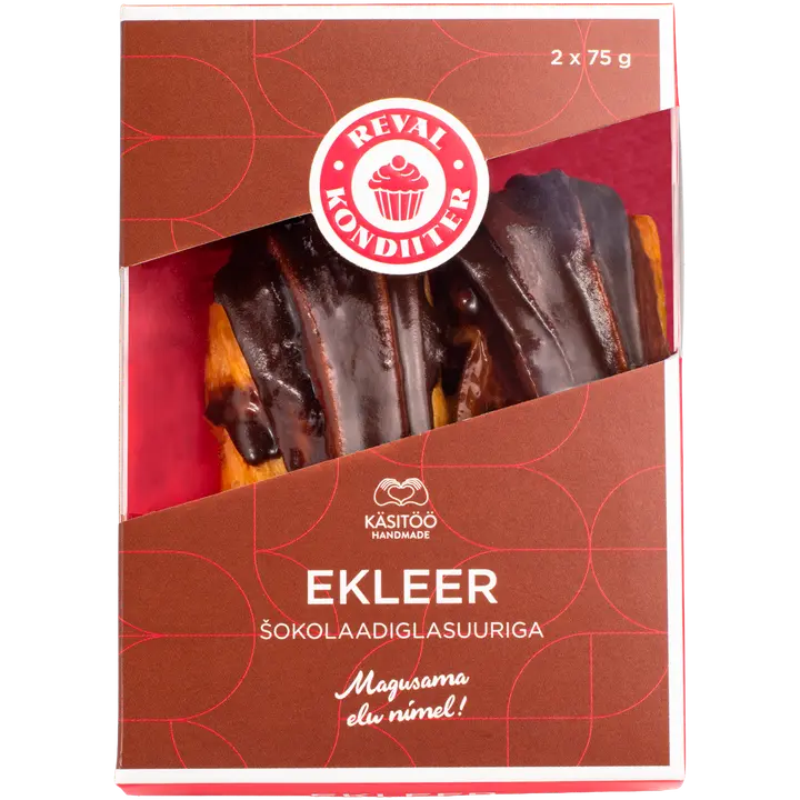 Reval Kondiiter Šokolaadiglasuuriga ekleer 2tk 150 g