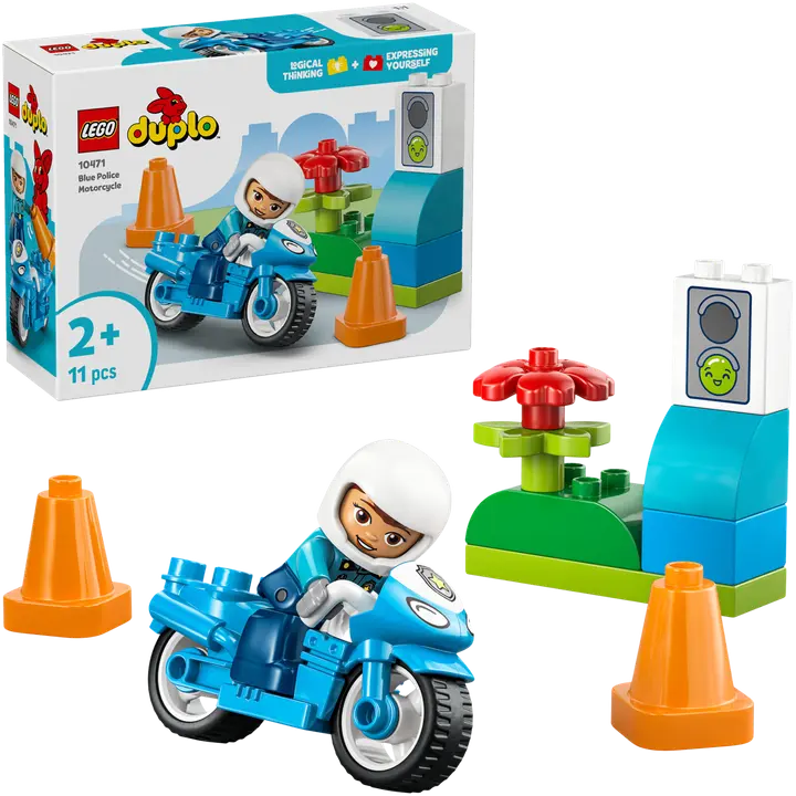 LEGO® DUPLO Town 10471 Sininen poliisimoottoripyörä