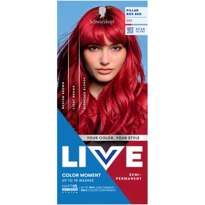 Schwarzkopf LIVE Ultra Brights 92 Pillar Box Red