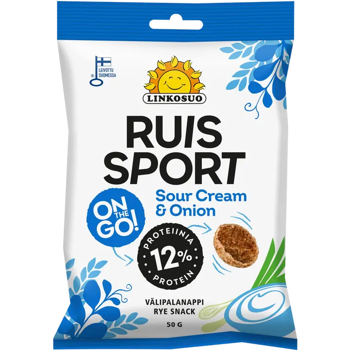 Linkosuo Ruis Sport Sour cream & Onion 50g