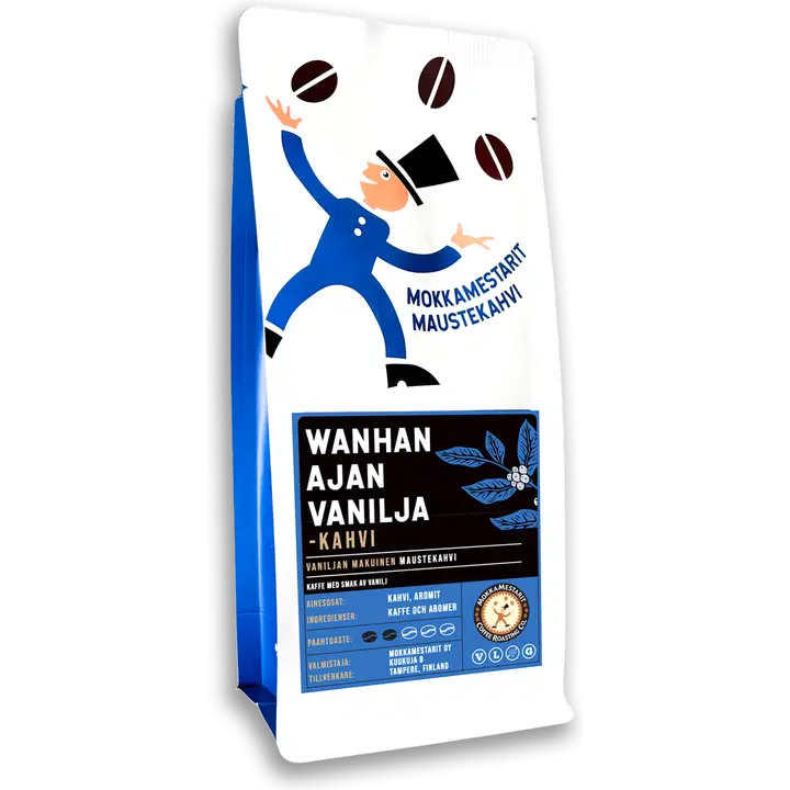 Mokkamestarit wanhanajan vanilja kahvi suodatinjauhatus 200 g