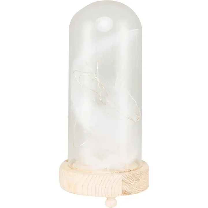 House koristekupu LED höyhen 24 cm